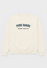 Load image into Gallery viewer, Pure Barre Durham &amp; Chapel Hill Varsity Crewneck
